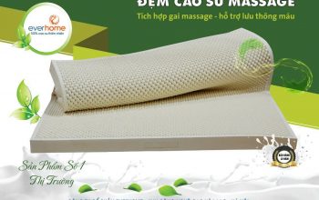 Đệm cao su thiên nhiên EveRHOME Massage